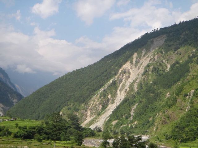 Big landslide in the Himalayas