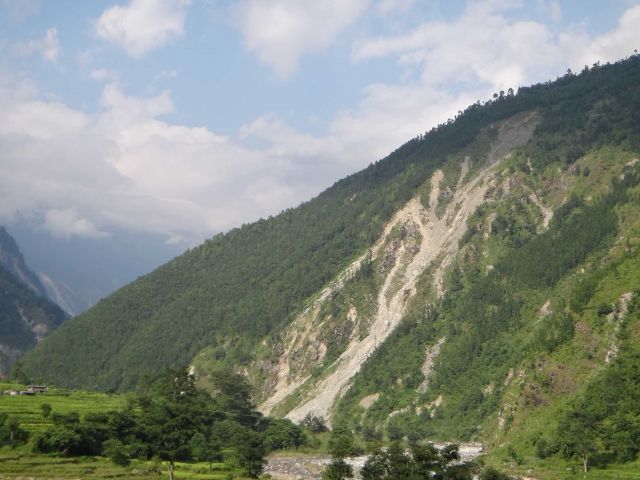 Landslides in the Himalayas