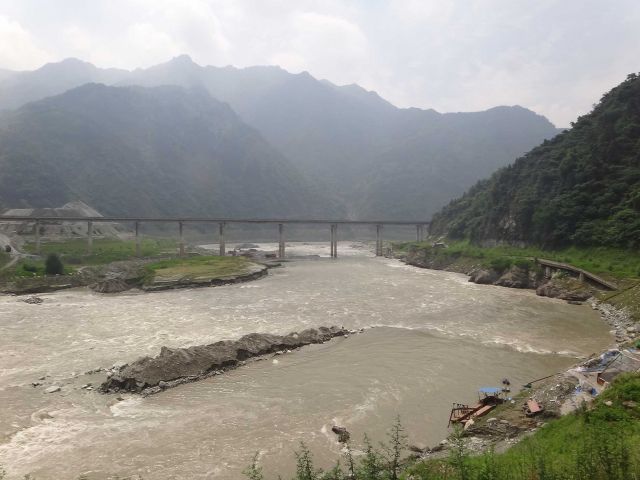 Min river in Sichuan