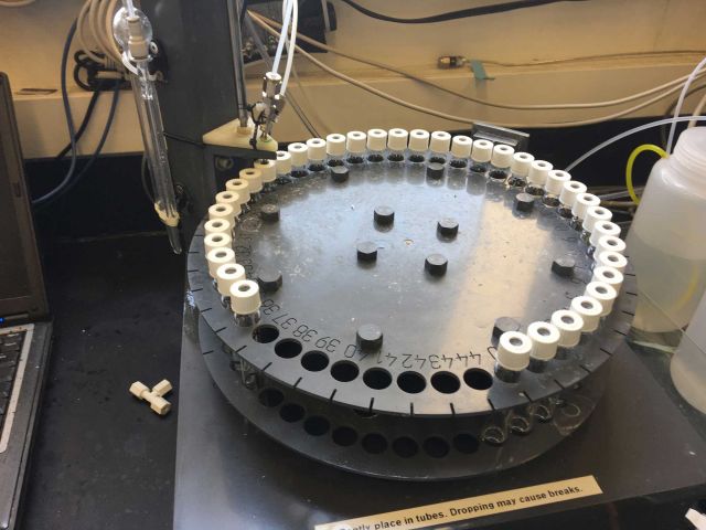 Sample analysis for dissolved inorganic carbon